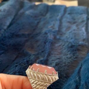 Beautiful pink, bold Judith Ripka ring